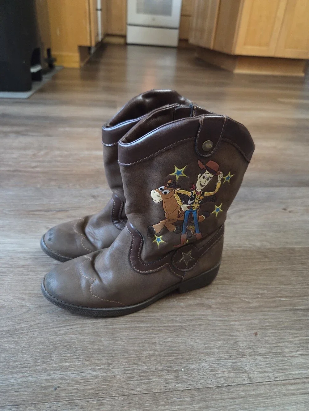 Disney Pixar Toy Story Woody & Bullseye Cowboy Boots Toddler Boys Size 12